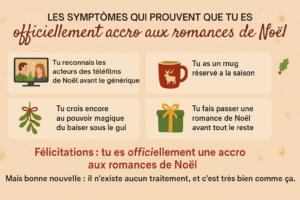 Symptôme de l'addiction aux romances de Noël