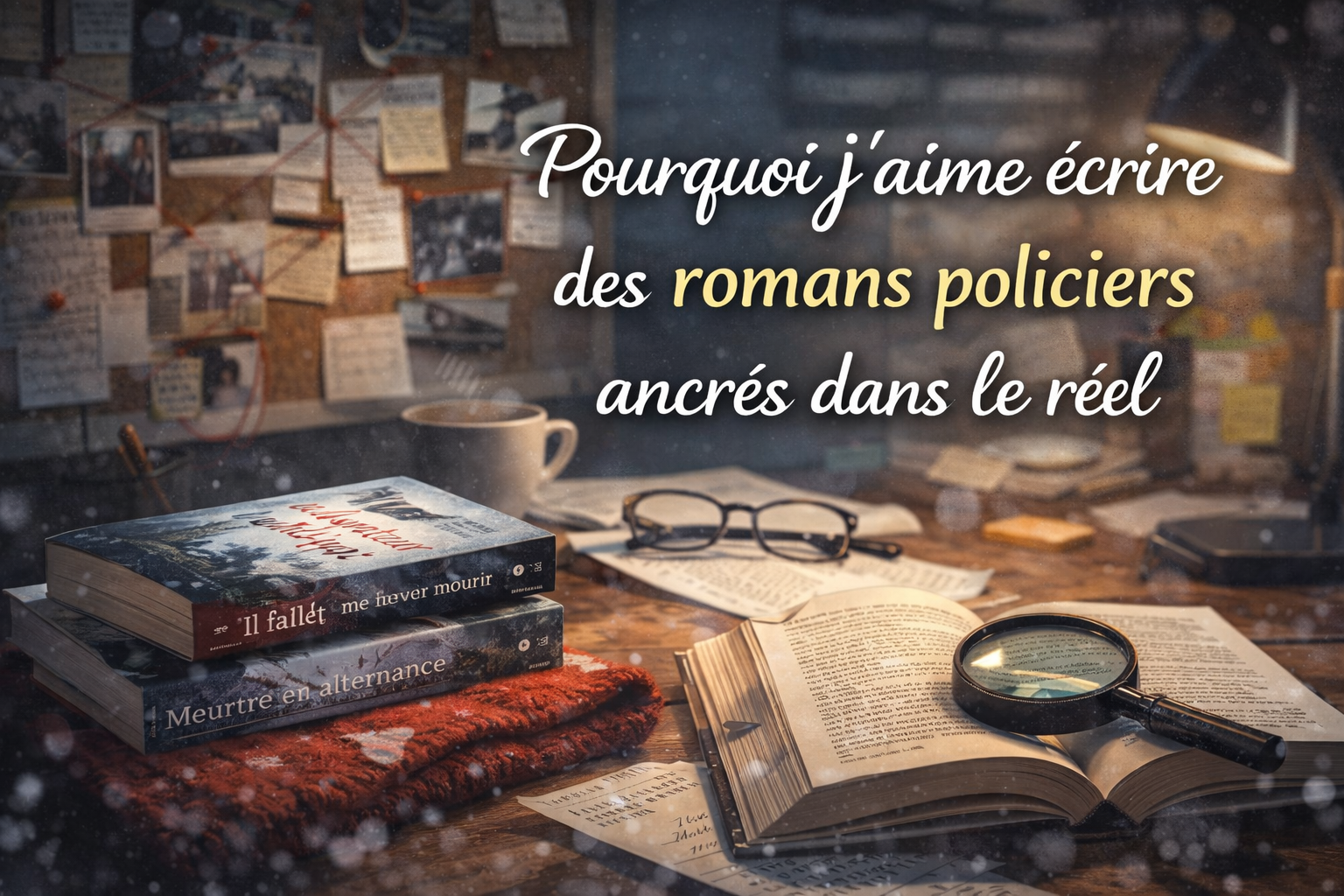 Pourquoi j’aime écrire des romans policiers ancrés dans le réel