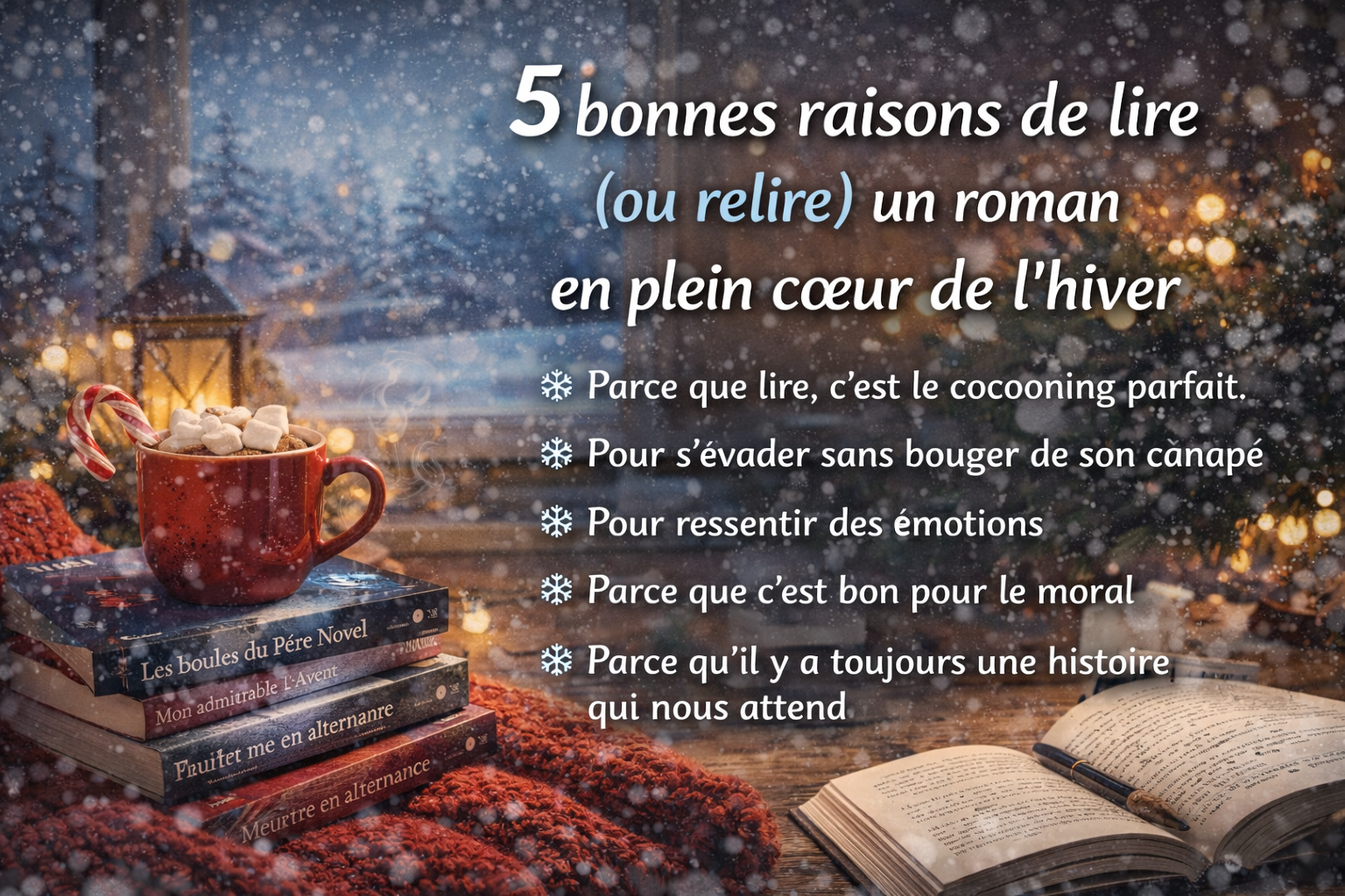 5 bonnes raisons de lire (ou relire) un roman en plein cœur de l’hiver
