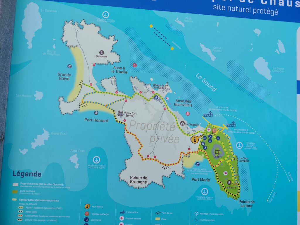 Carte de l’île de Chausey